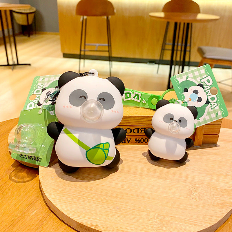 Wholesale Cartoon Dancing Bubble Panda Keychain