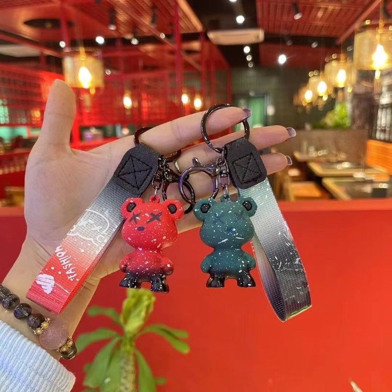 Wholesale Cartoon cute color-changing bear keychain