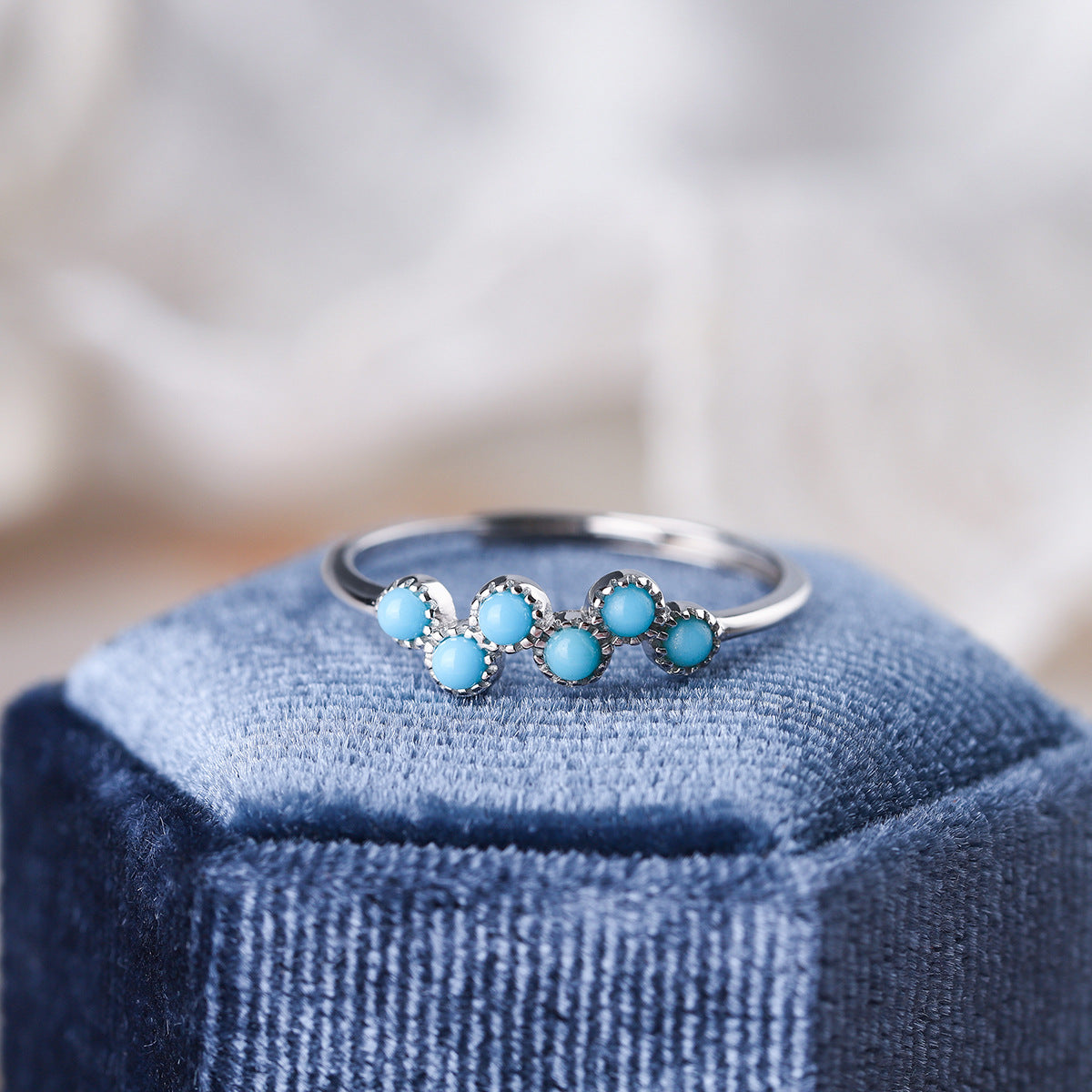 Wholesale S925 Sterling Silver Turquoise Ring