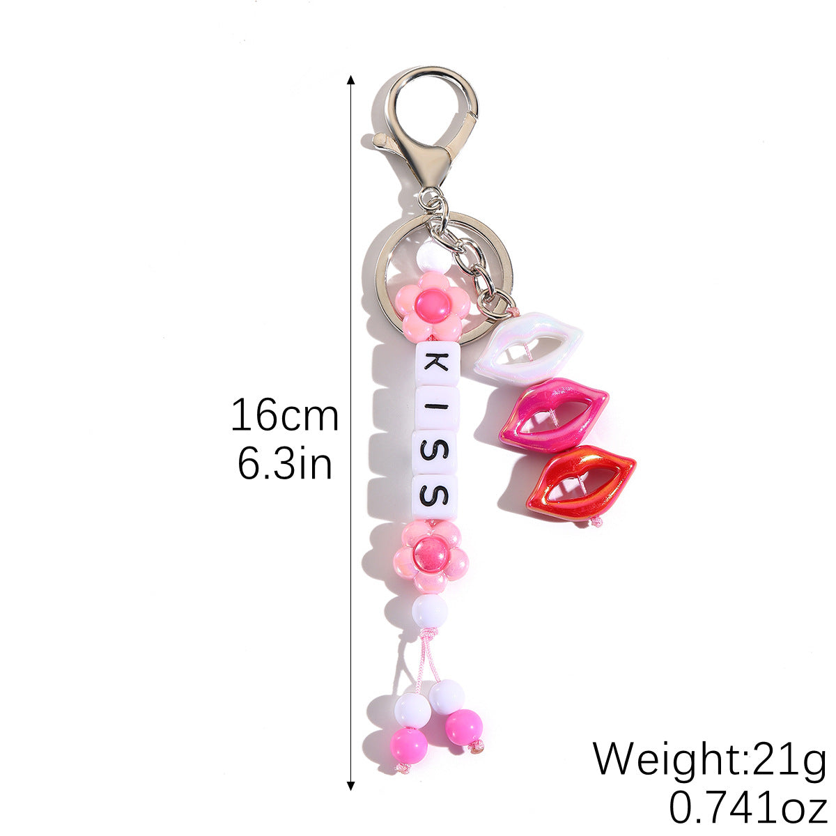 Wholesale Acrylic Beaded Dolphin Keychain With Colorful Alphabet Charms Chic Car Key Accessory Gift