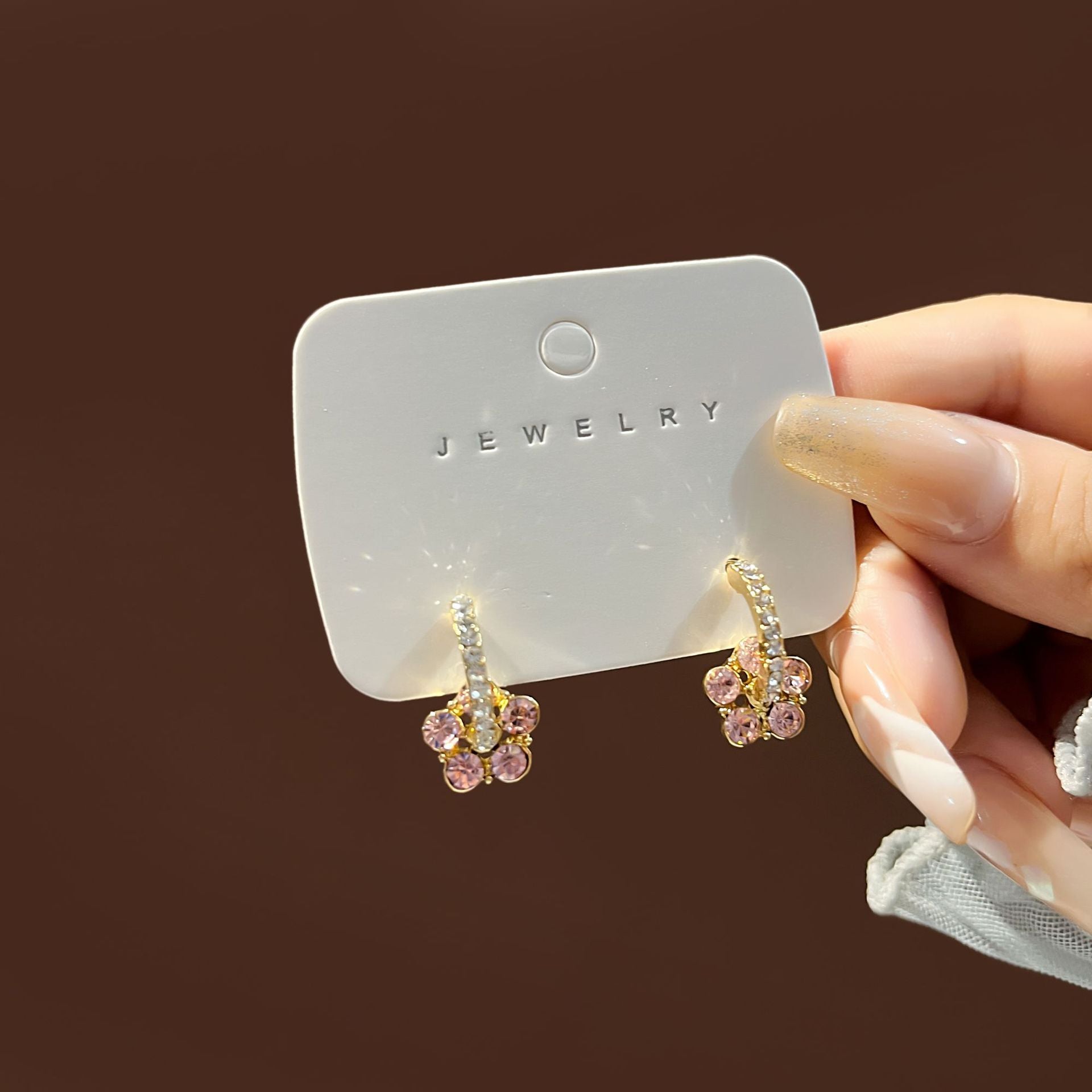 Wholesale Vintage Butterfly Hollow Blue Five-pointed Star Earrings