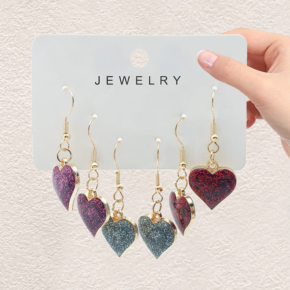 Wholesale  Rose Love Earrings suit