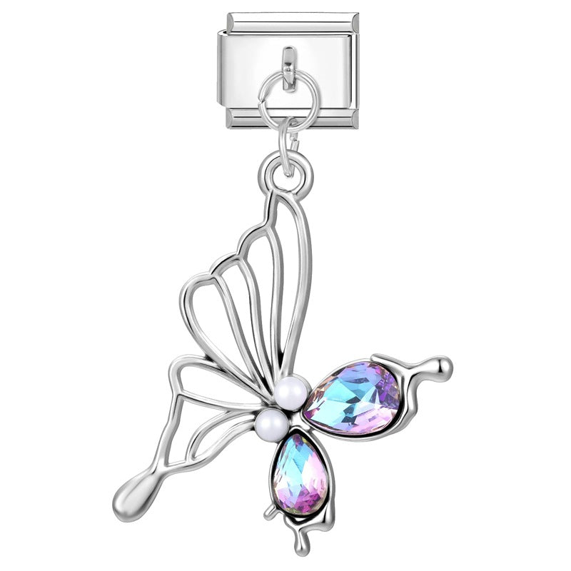 Wholesale  Italian Charm Bracelet 9mm DIY Creative Exquisite  Stainless Steel Composable Bracelet