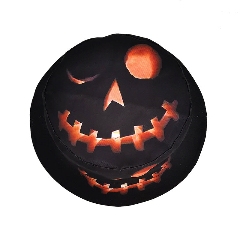 Wholesale  pumpkin ghost face printing basin hat