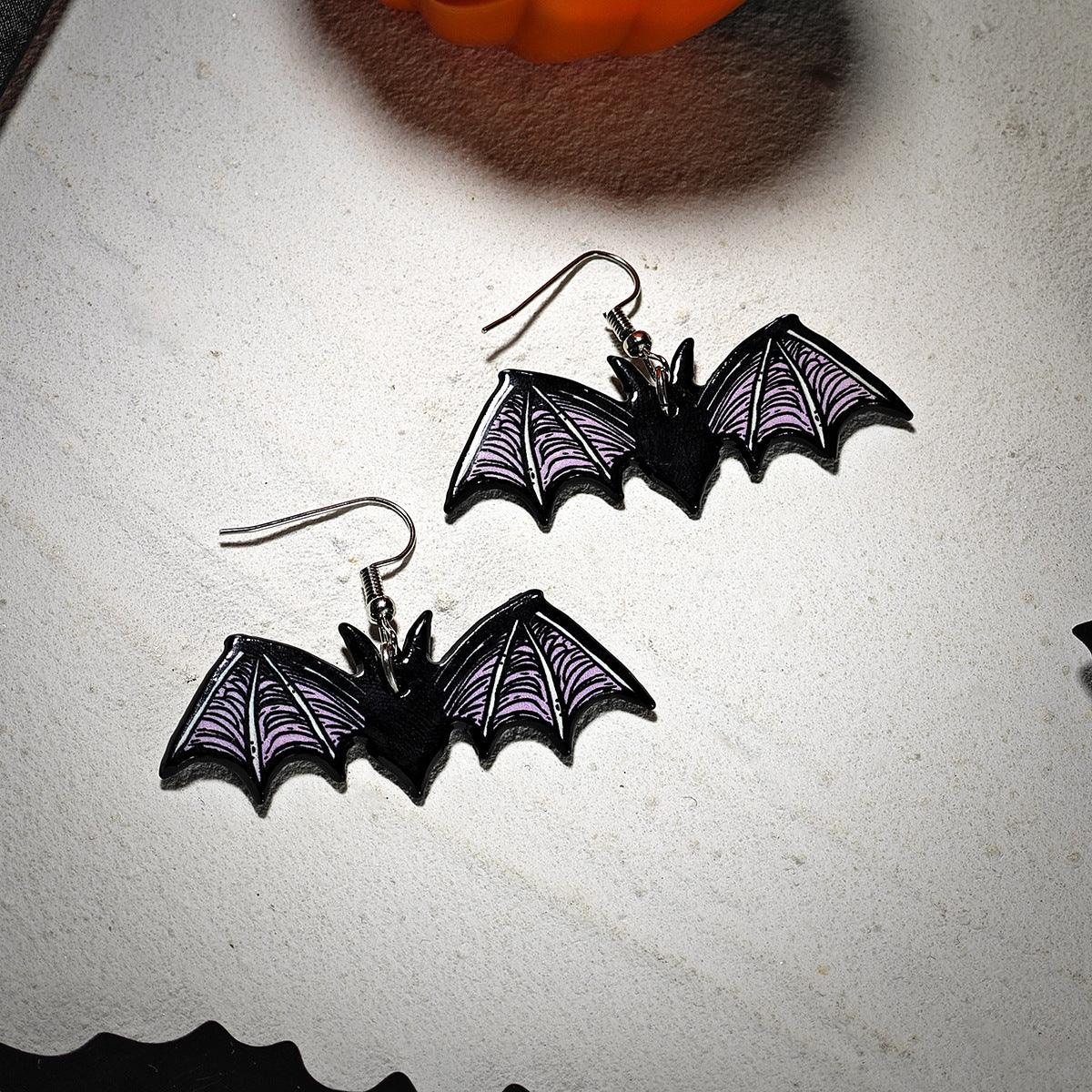 Wholesale Halloween Pumpkin Skull Acrylic Earrings ACC-ES-XueRou007