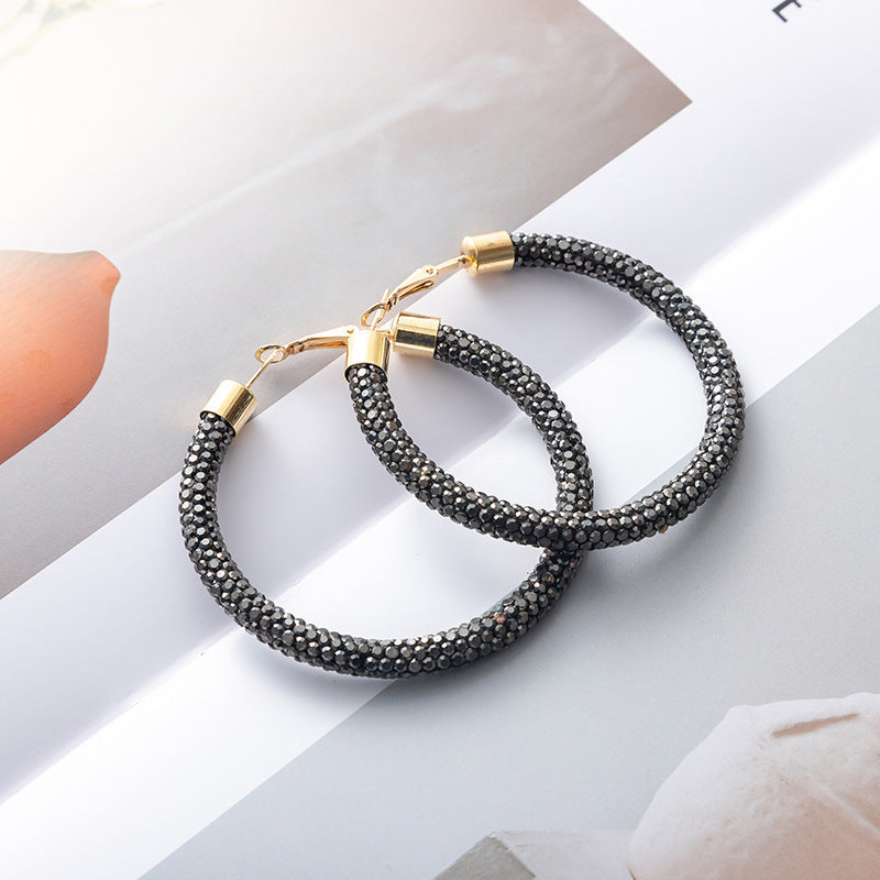 Wholesale  Independence Day gradient color earrings