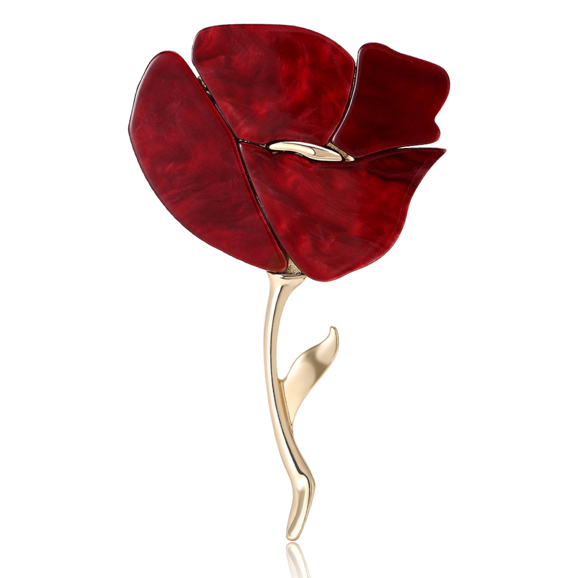 Wholesale Sweet Red Brooch Alloy Pin Fashionable Women S Decorative Accessory For Daily Outfits