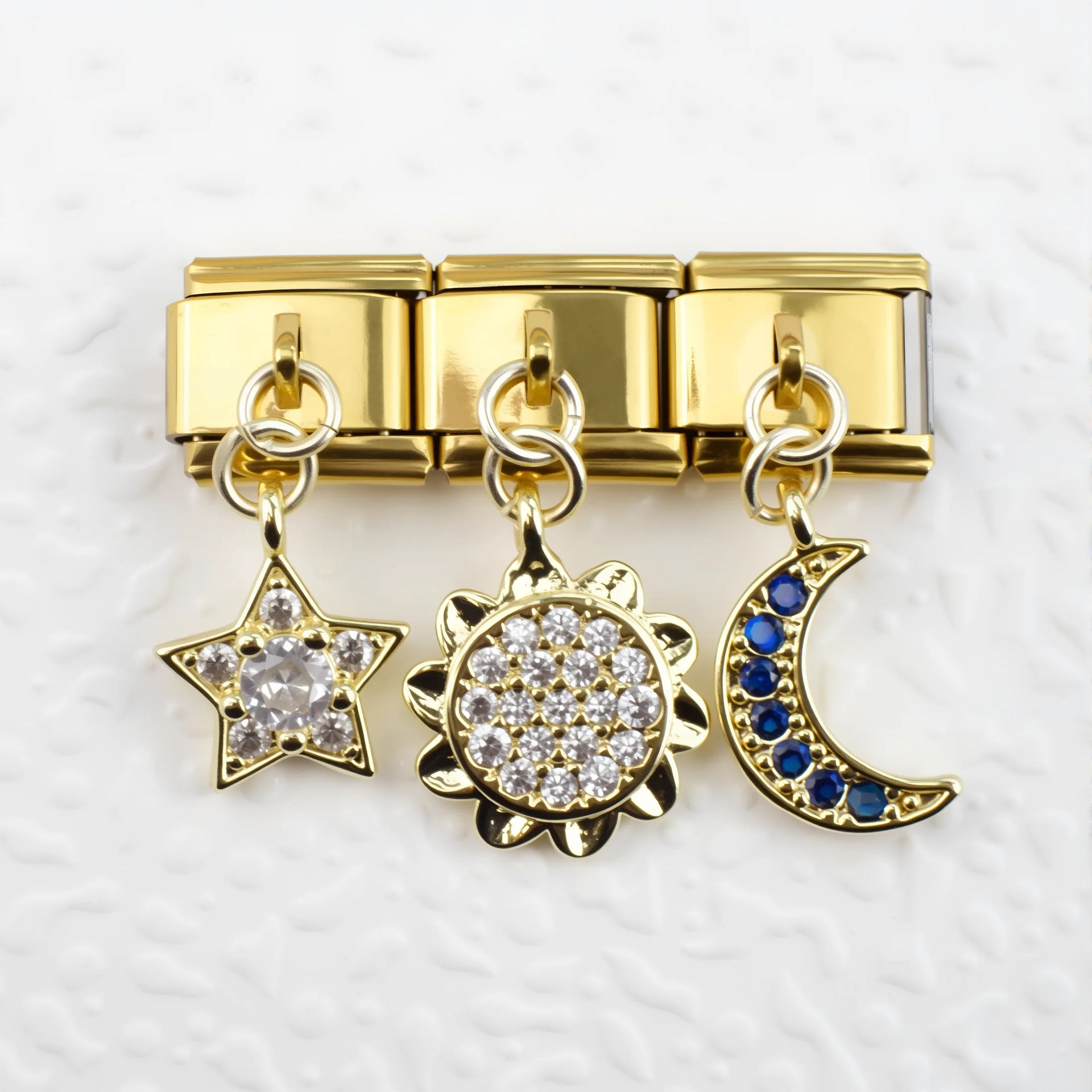 Wholesale 5pcs/pack Individual Sports &  Hobby Charms Single Section Creative Stainless Steel Composable Bracelet