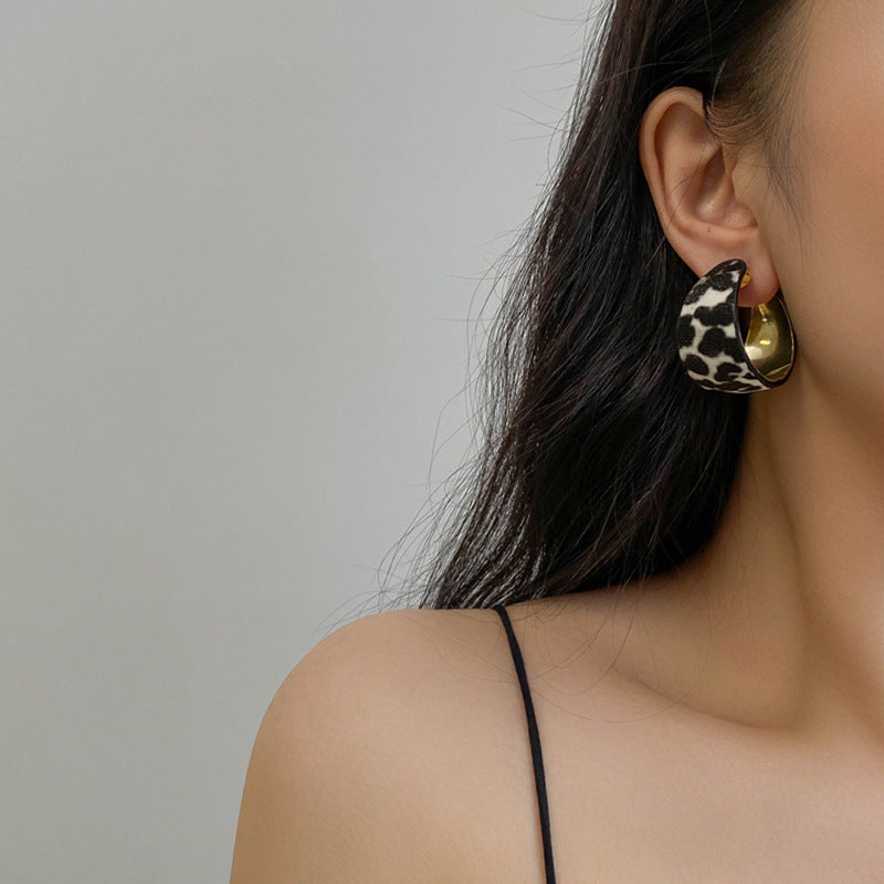 Wholesale Leopard Hoop Earrings