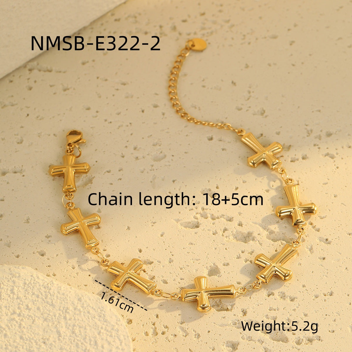 Wholesale Stainless Steel  Light Luxury Butterfly Flower Pendant Bracelet