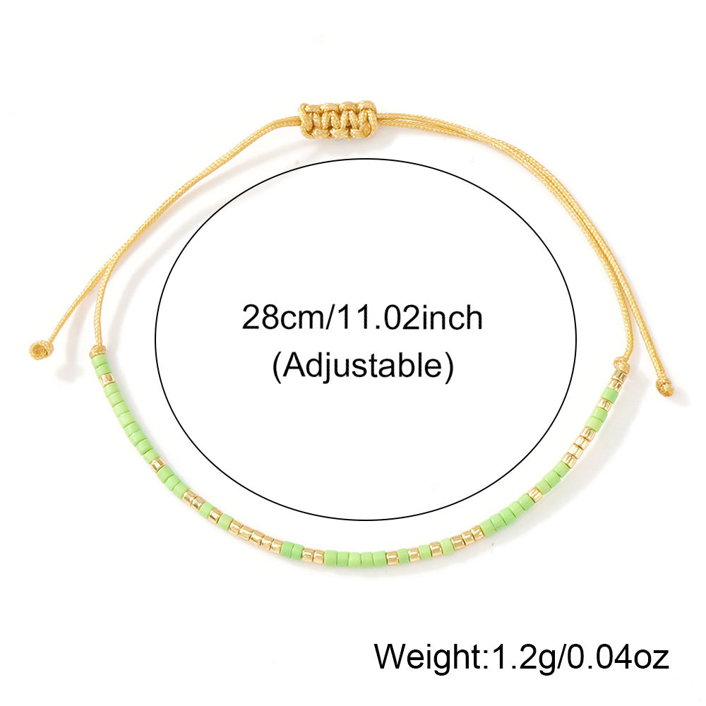 Bracelet fin Bohemian Morse Code en gros