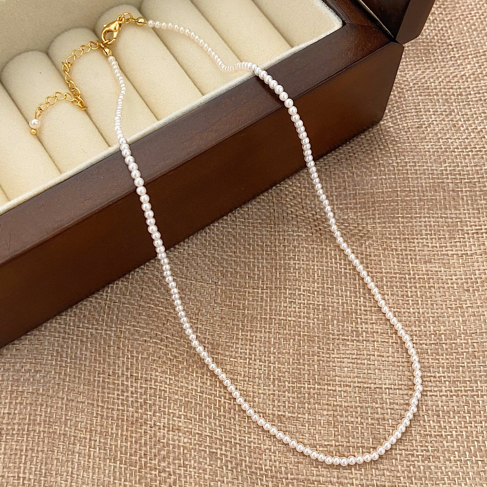 Wholesale  pearl necklace jewelry  light luxury light luxury niche design necklace