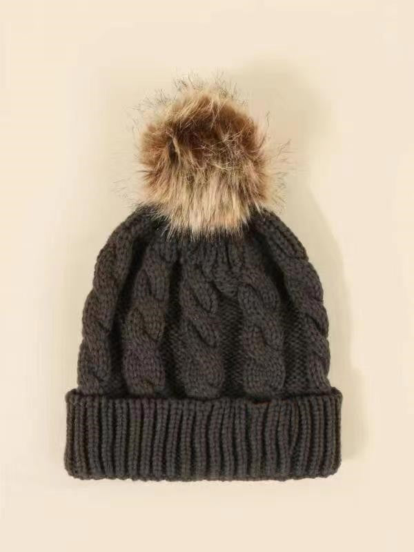 Wholesale Autumn Wool Ball Knitted Hat ACC-HT-Suli004