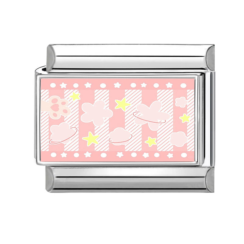 Wholesale DIY Bracelet Making Kit with Floral and Starry Sky Designs,  Stainless Steel,  Fashion Jewelry Accessory