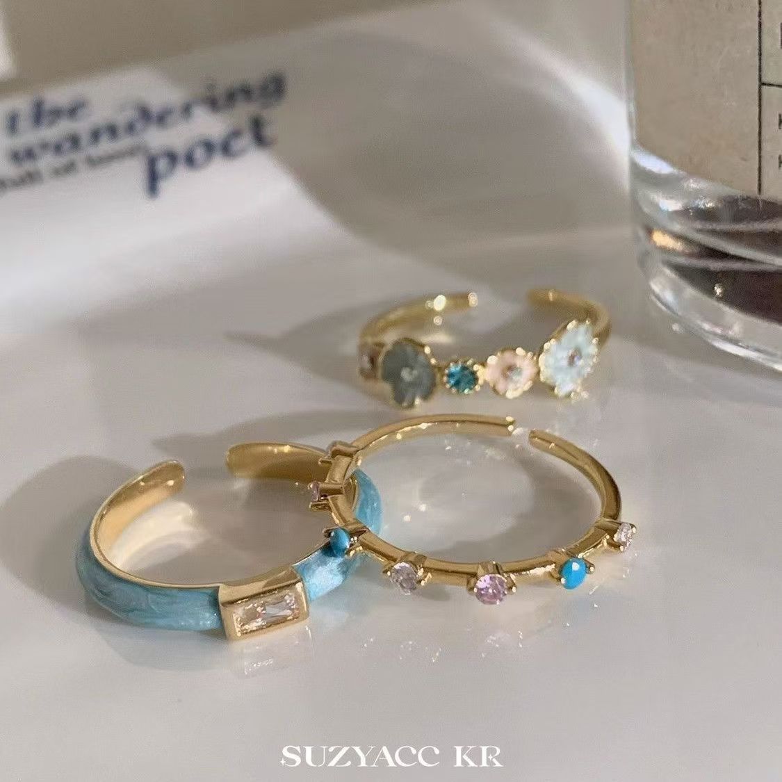Wholesale Sweet Dripping Oil Alloy Ring - Chic Jewelry Accessory for Everyday Wear