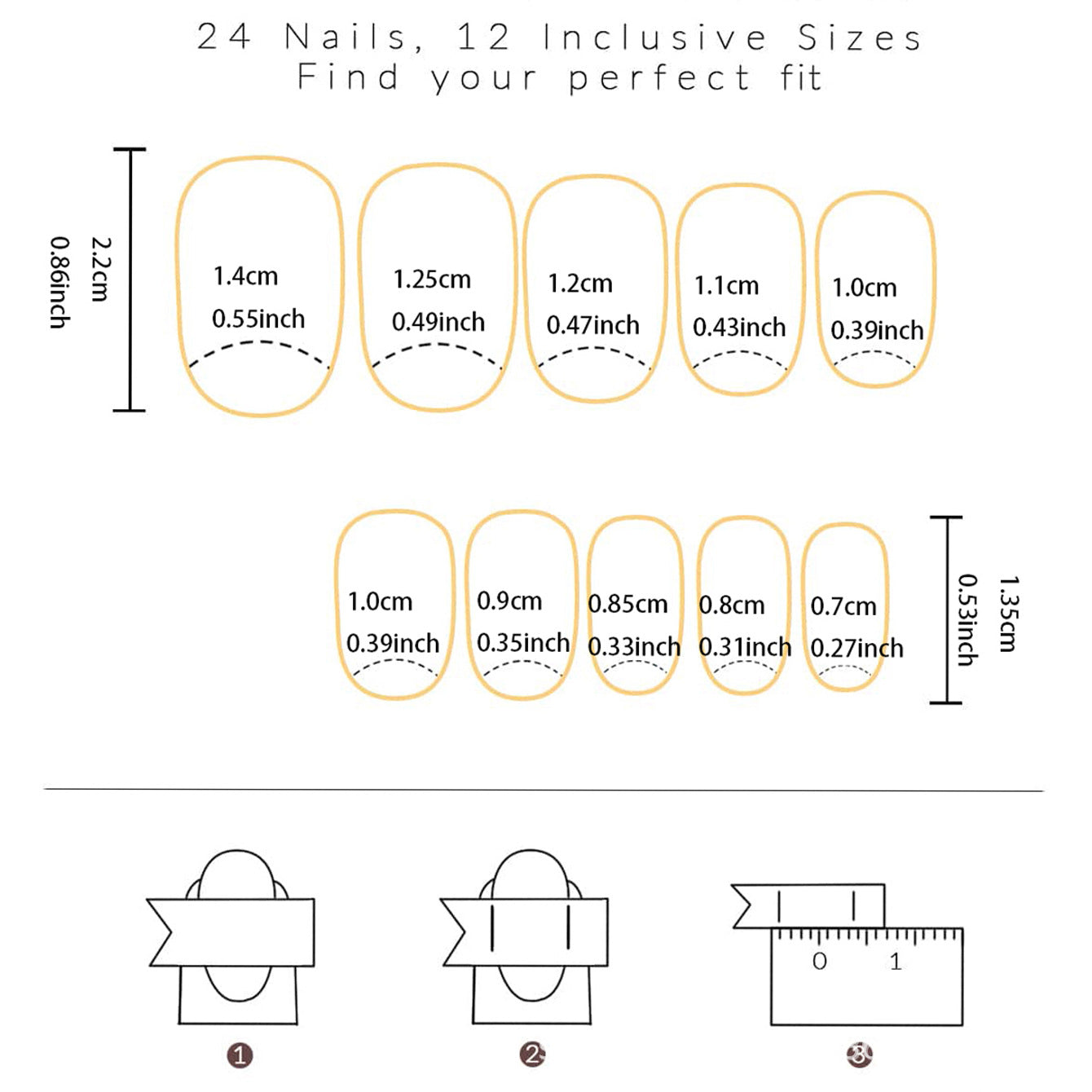 Wholesale 24 Pieces/box Halloween Press-on Nails Kits Nail Stickers ACC-NS-XingNai029