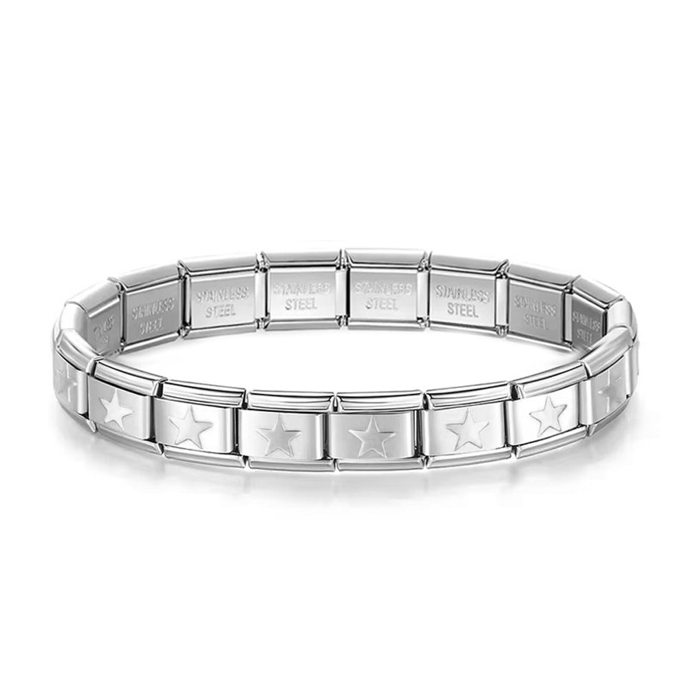 Wholesale Cartoon Stainless Steel DIY Handbag Module Bracelet Charm - Fashion Accessory and Gift for Everyday Wear