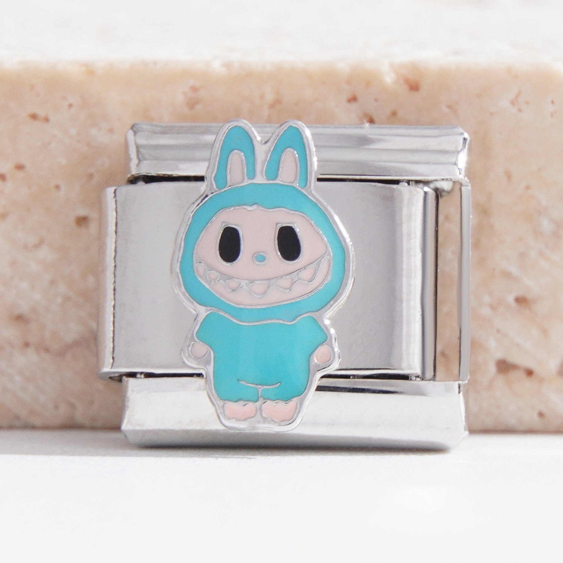 Wholesale Italian Charm Bracelet 9mm DIY Splicing Cute Cartoon Stainless Steel Composable Bracelet