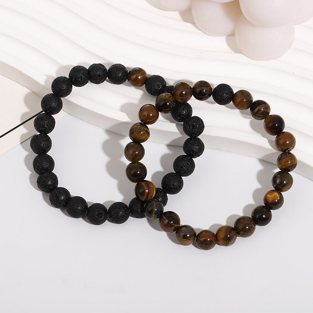 Wholesale Trendy Turquoise Couple Bead Bracelet Handmade Fashion Jewelry Accessory Gift