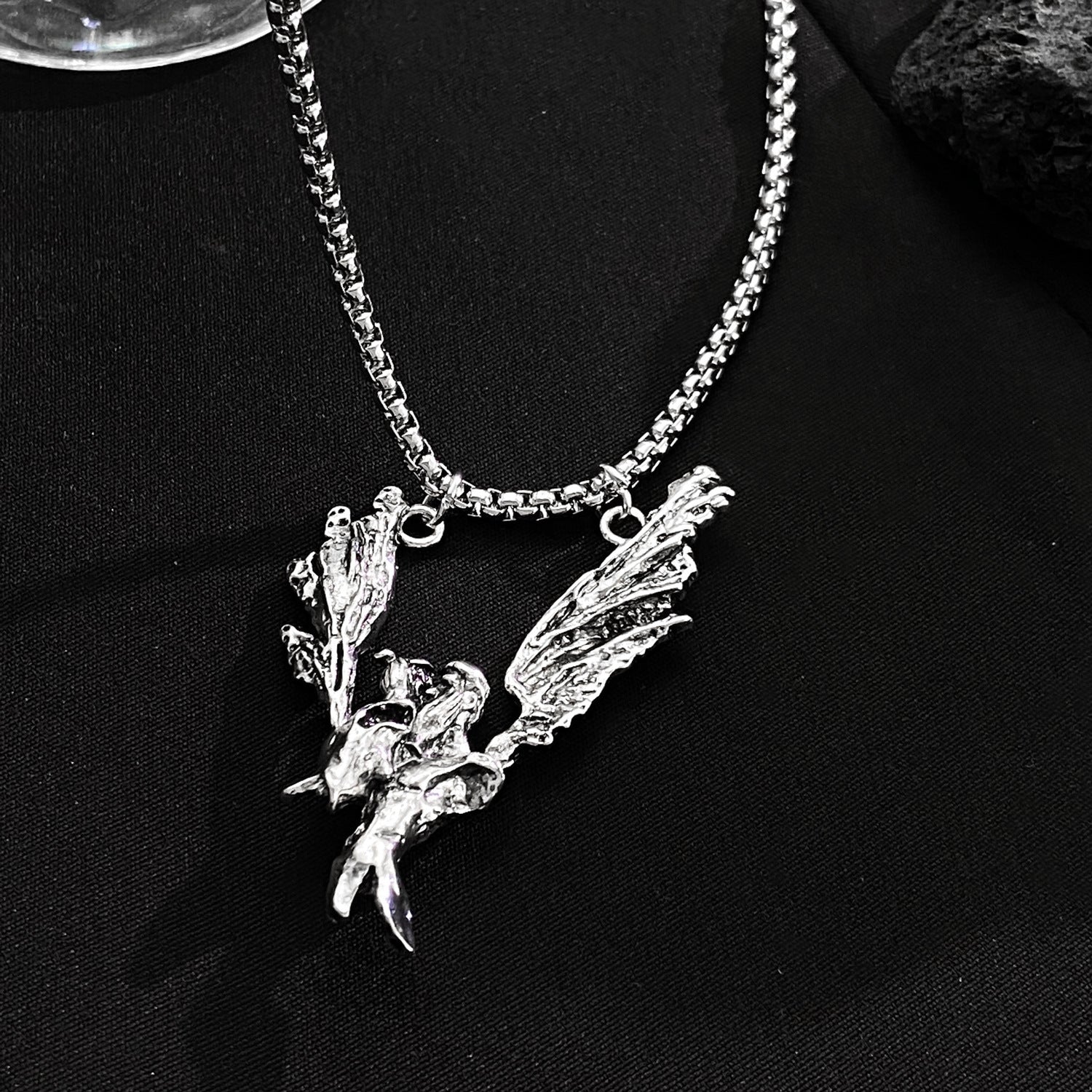 Wholesale Punk Style Skull Pendant Necklace Trendy Jewelry Accessory for Gift Boutique Resale