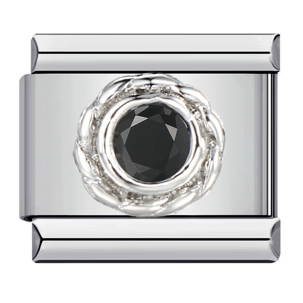 Wholesale Italian Charm Bracelet 9mm DIY Splicing Removable Micro-paved Colored Zirconia Stainless Steel Composable Bracelet