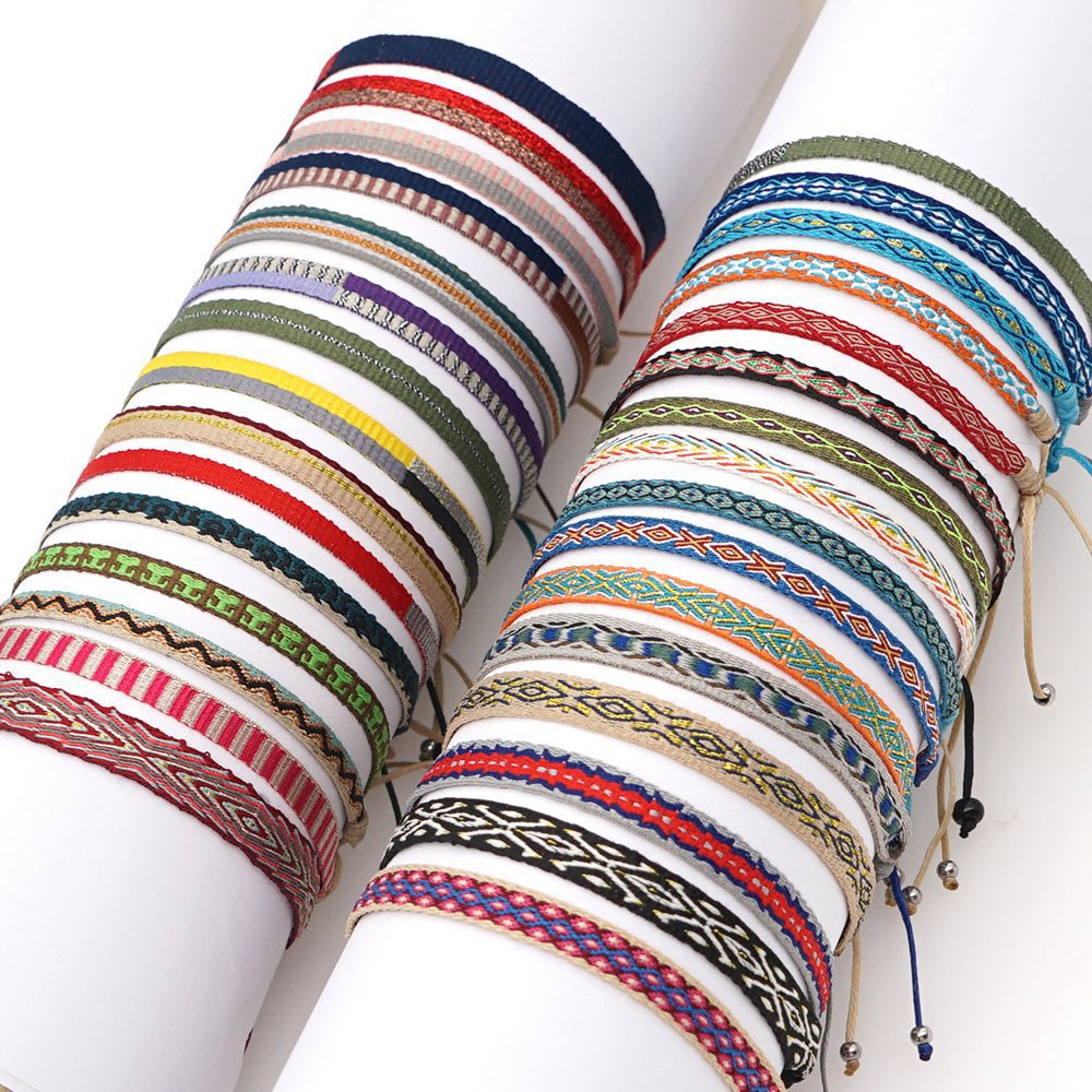 Wholesale Boho Ethnic Style Webbing Handmade Braided Bracelet Bohemian Miyuki ACC-BT-Qiqi004