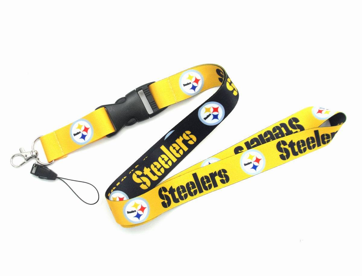 Wholesale Heat transfer football team Lanyard Keychain