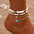Wholesale Bohemian Style Small 5pcs/Set Bead Devil's Eye Beach Foot  Anklets