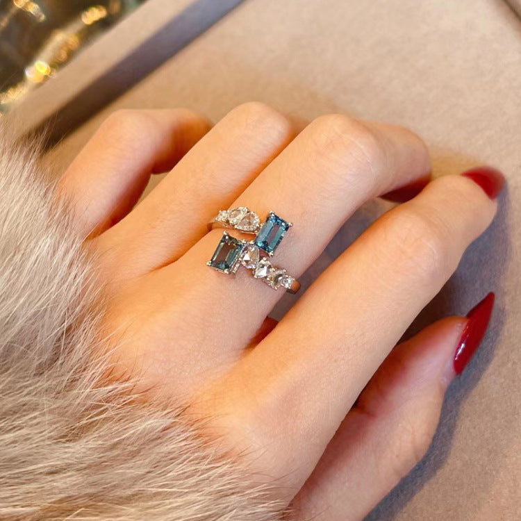 Wholesale luxury diamond Open women's ring