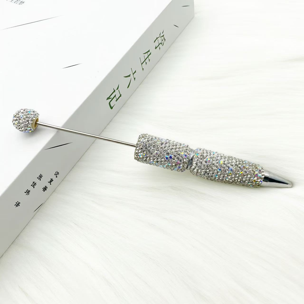 Wholesale 10pcs creative full drill beaded ballpoint pen