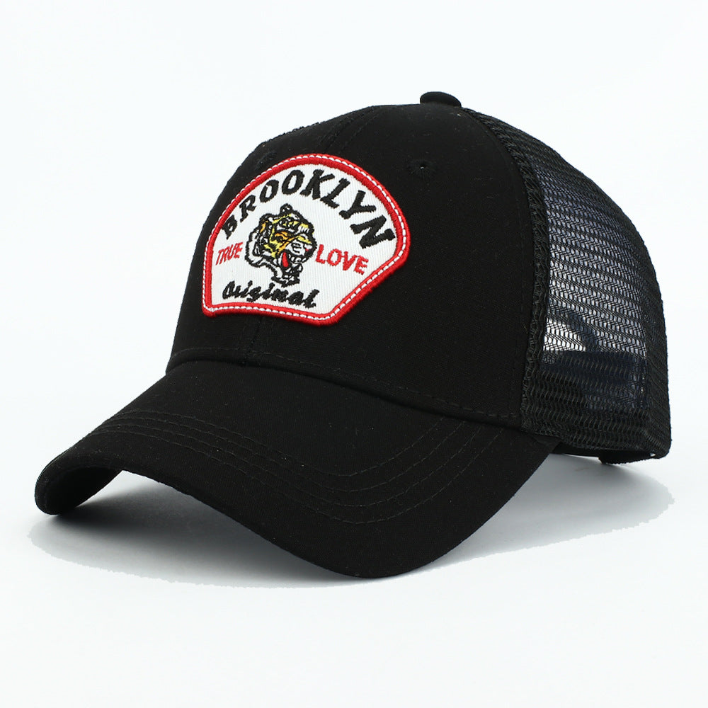 Wholesale Embroidered Patch Animal Cotton Mesh Baseball Cap ACC-HT-RongZhao022