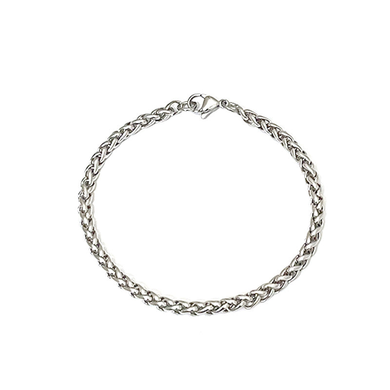 Wholesale Titanium Steel Keel Chain Necklace Set,  Trendy Hip-Hop Geometric Style,  Boutique Gift