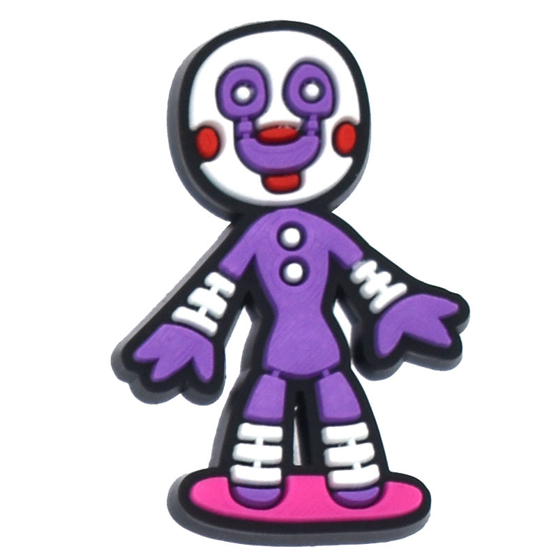 Wholesale Random 100pcs Animal PVC Soft Rubber Shoe Buckle Decoration ACC-SC-RYY074