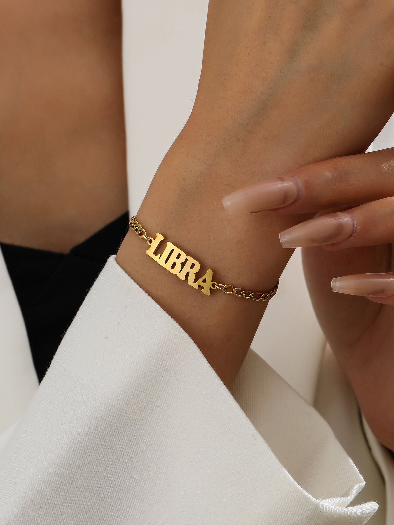 Wholesale Electroplated Alloy Zodiac Letter Bracelet Women S Contion Gift Jewelry Accessory