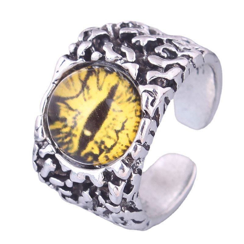 Wholesale Vintage Devil Eye Open Ring Adjustable Rings ACC-RS-Weiy001