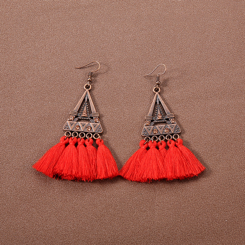 Wholesale Retro Bohemian Ethnic Style Earrings Tassel Earrings ACC-ES-Gumi005