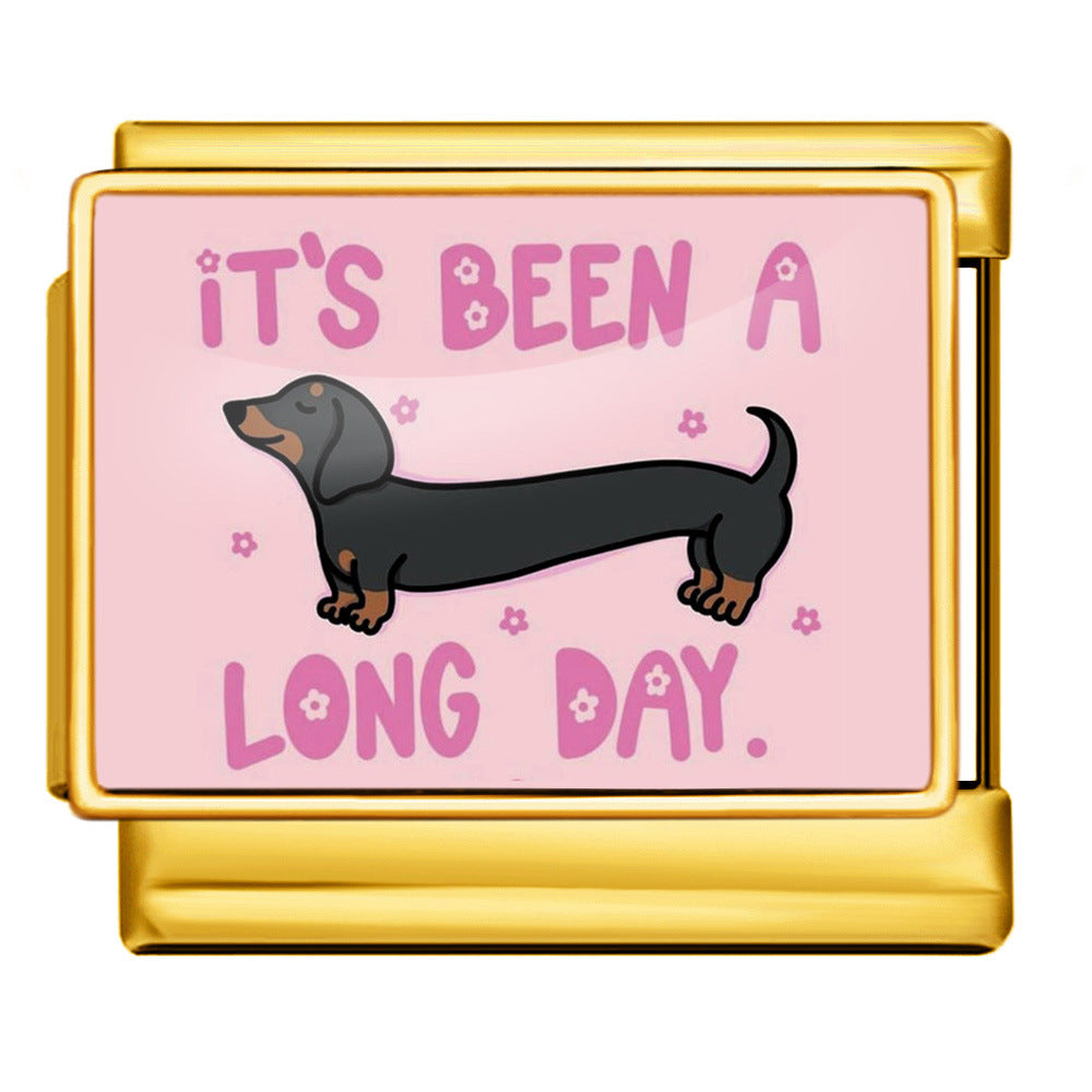 Wholesale  Italian Charm Bracelet 9mm DIY elastic personalized  Creative Stainless Steel Composable Bracelet