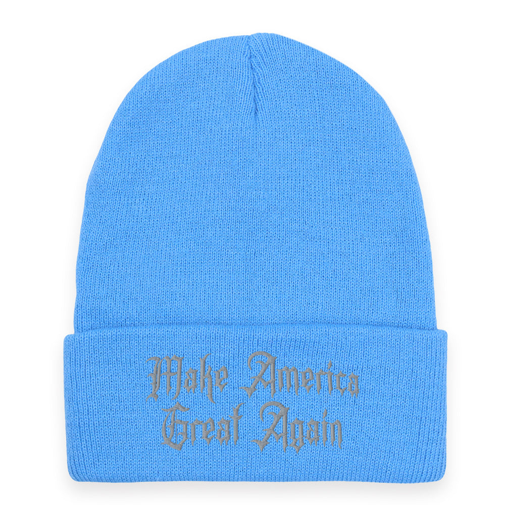 Wholesale Embroidered Gothic Dark Knitted Beanie