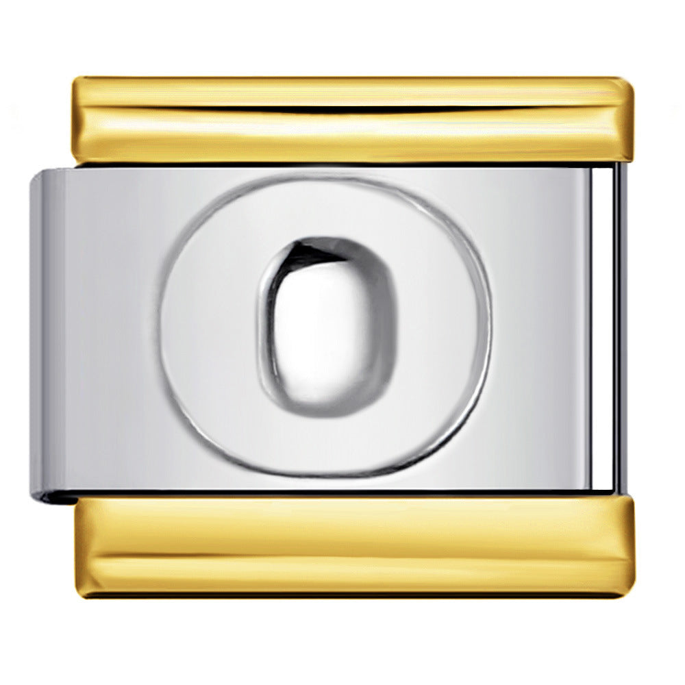 Wholesale Italian Charm Bracelet 9mm DIY letter Creative Stainless Steel Composable Bracelet