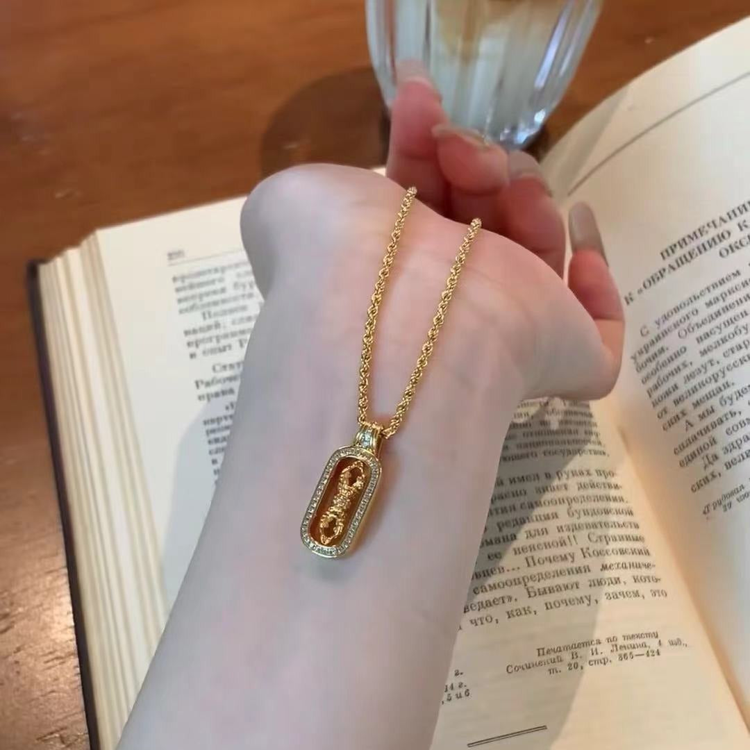 Wholesale sterling silver S925 real gold plated cross necklace