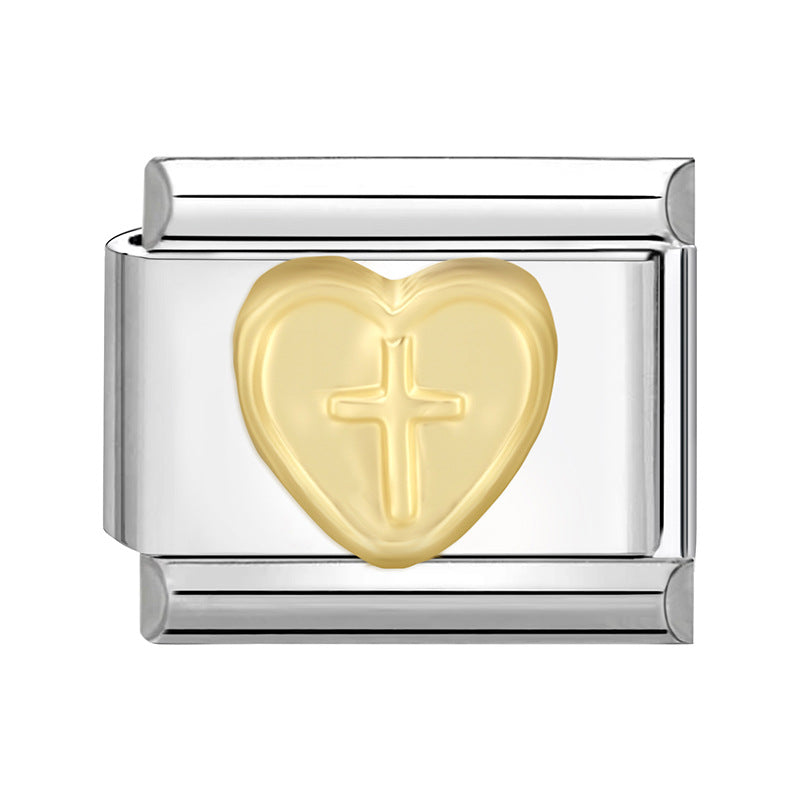 Wholesale Italian Charm Bracelet 9mm DIY Splicing Cute Creative Stainless Steel Composable Bracelet