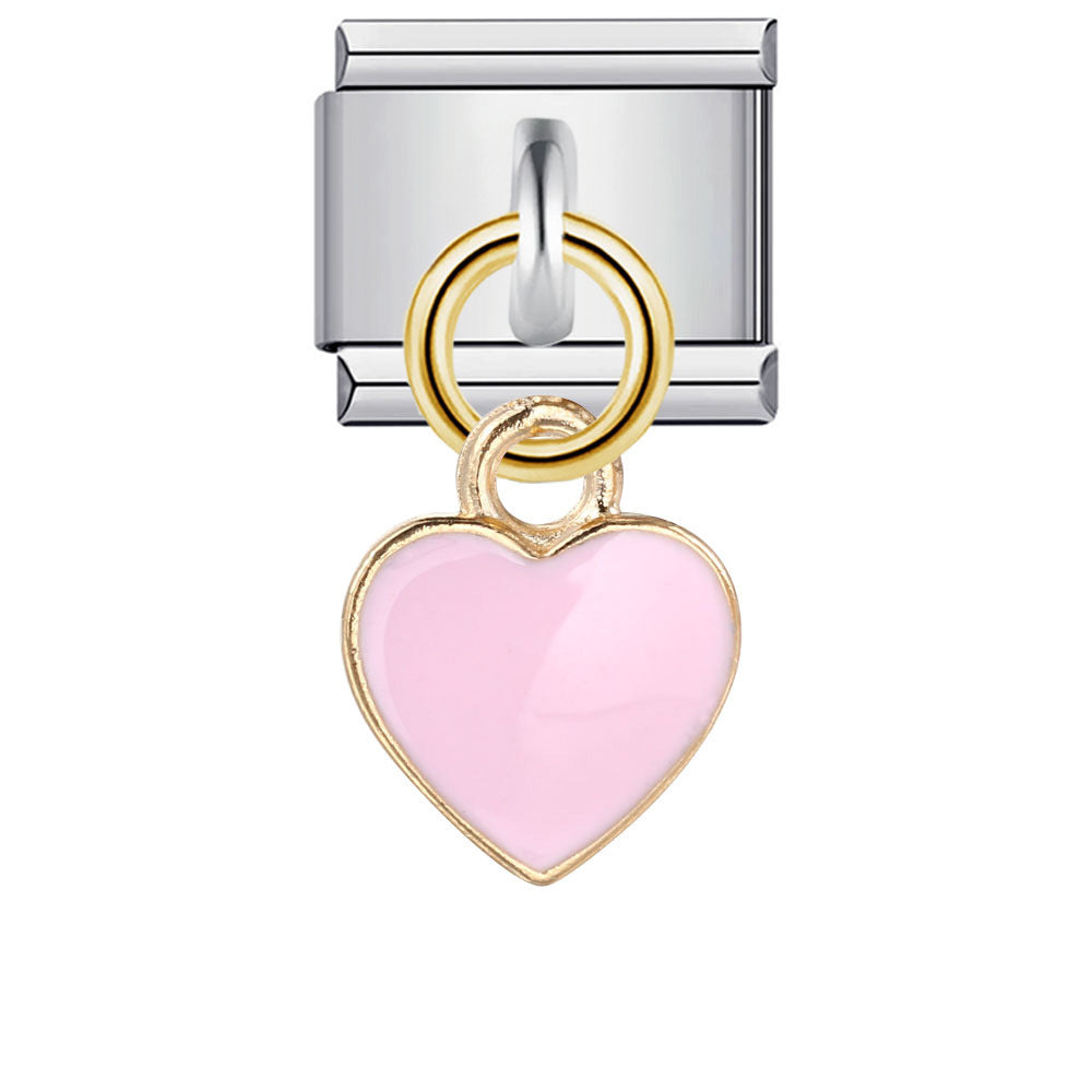 Wholesale Italian Charm Bracelet 9mm DIY Splicing Removable Oil Drop Heart Eyes Stainless Steel Composable Bracelet