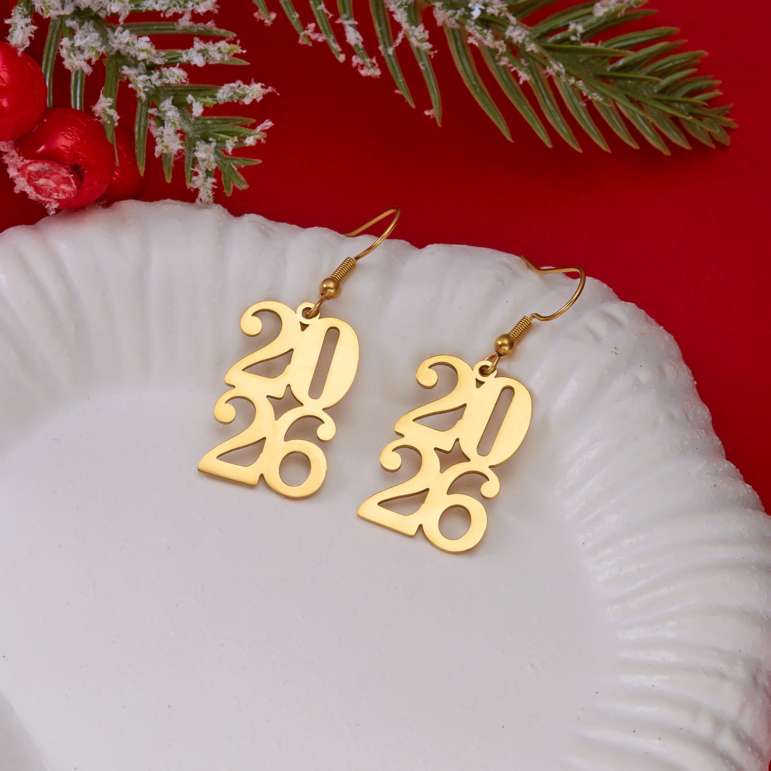 Wholesale New Year celebration earrings