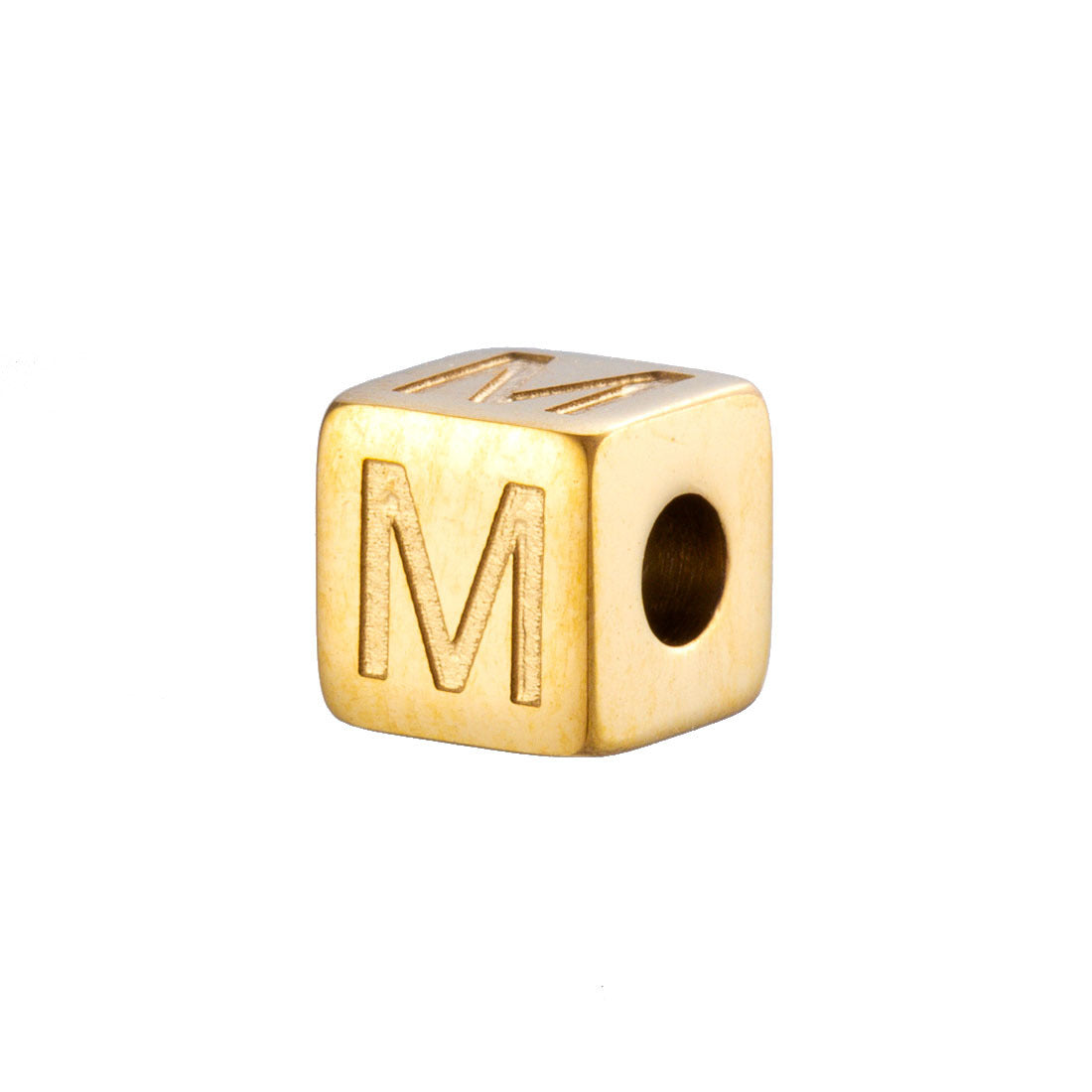 Wholesale 26 English Alphabet Accessories Geometric Stainless Steel Gold Sugar Jewelry Accessories
