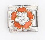 Wholesale Italian Style Flower Modular Bracelet Stainless Steel Fashion Accessory For Gift And Resale