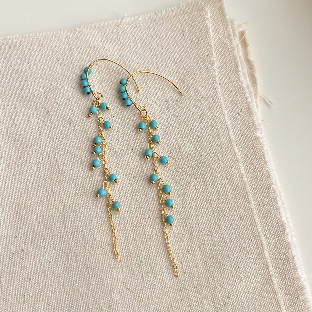 Wholesale Handmade Synthetic Turquoise Earrings