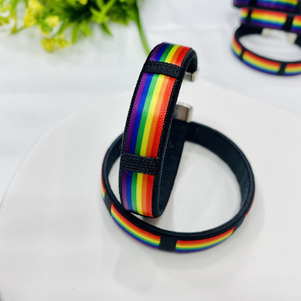 Wholesale LGBT Six Color Thread Braided Rainbow Bracelet LOVE Color Rope Heart Bracelets ACC-BT-Guangg004