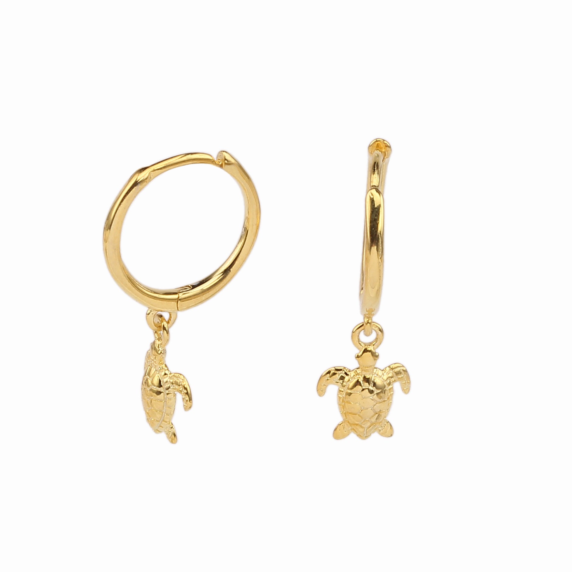 Wholesale S925 Sterling Silver Earrings Creative Turtle Earrings Marine Biological Earrings ACC-ES-HRB004