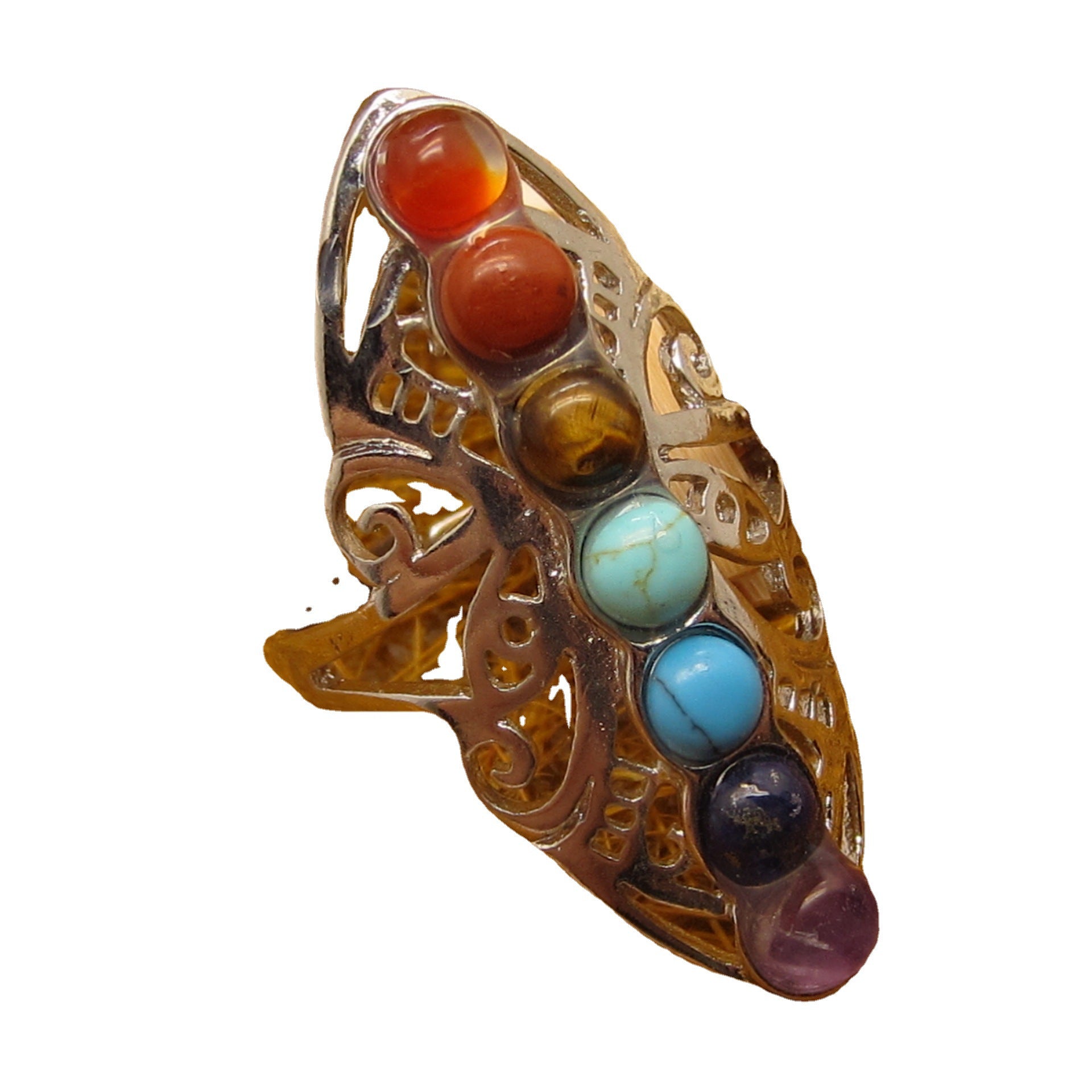 Wholesale Crystal Ethnic Style Ring Lapis Lazuli Ring