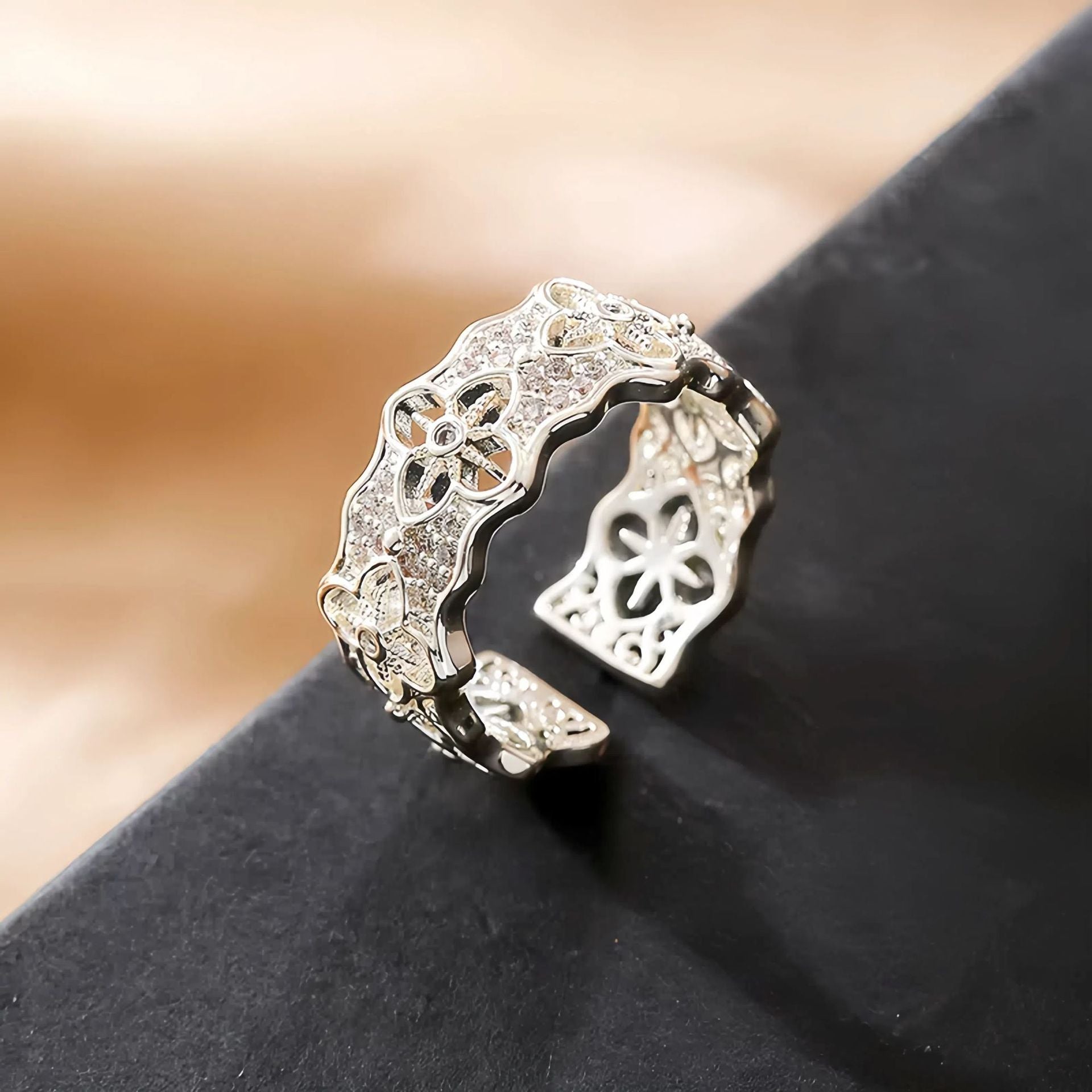 Wholesale Light Luxury Ring Lace Lace Ring
